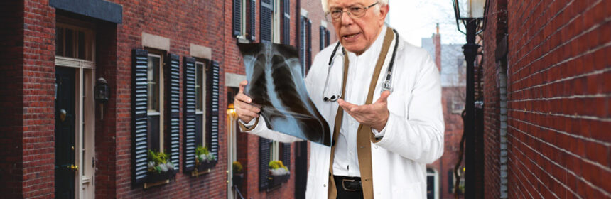 Bernie with stethoscope